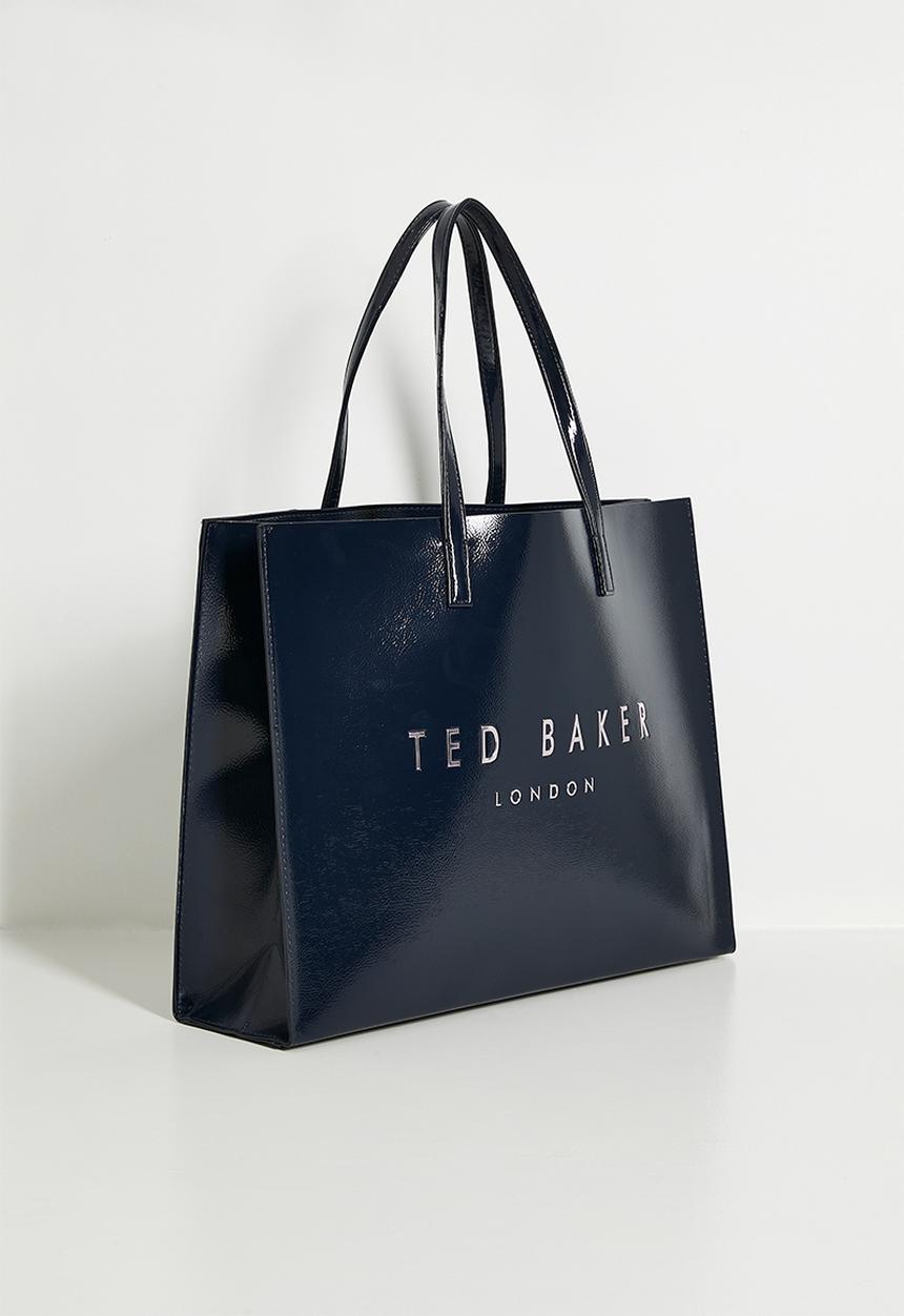 Ted Baker - Caarmen east west printed lining icon tote bag-navy