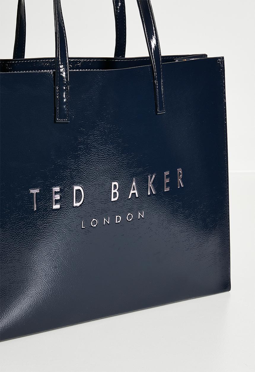 Ted Baker - Caarmen east west printed lining icon tote bag-navy