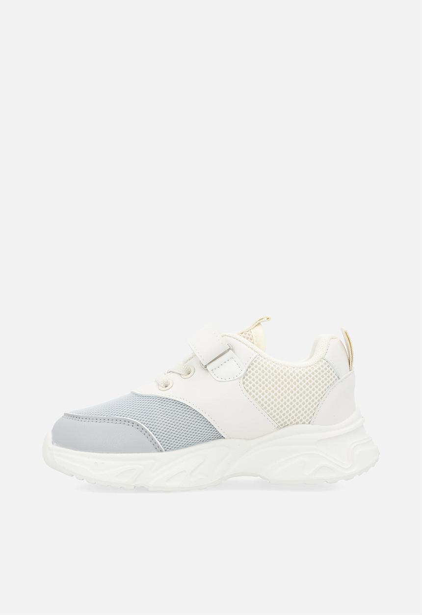 Pop Candy - Colour block lace up sneakers-blue & white