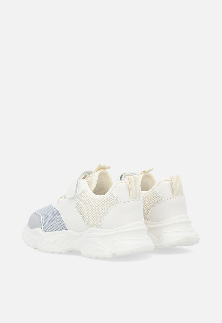 Pop Candy - Colour block lace up sneakers-blue & white