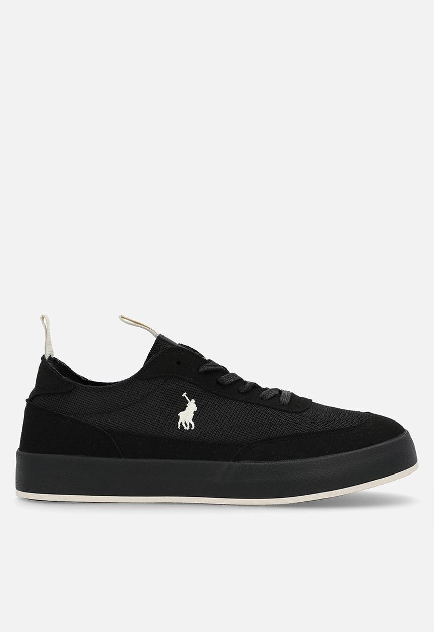 POLO - Textured court sneaker - black