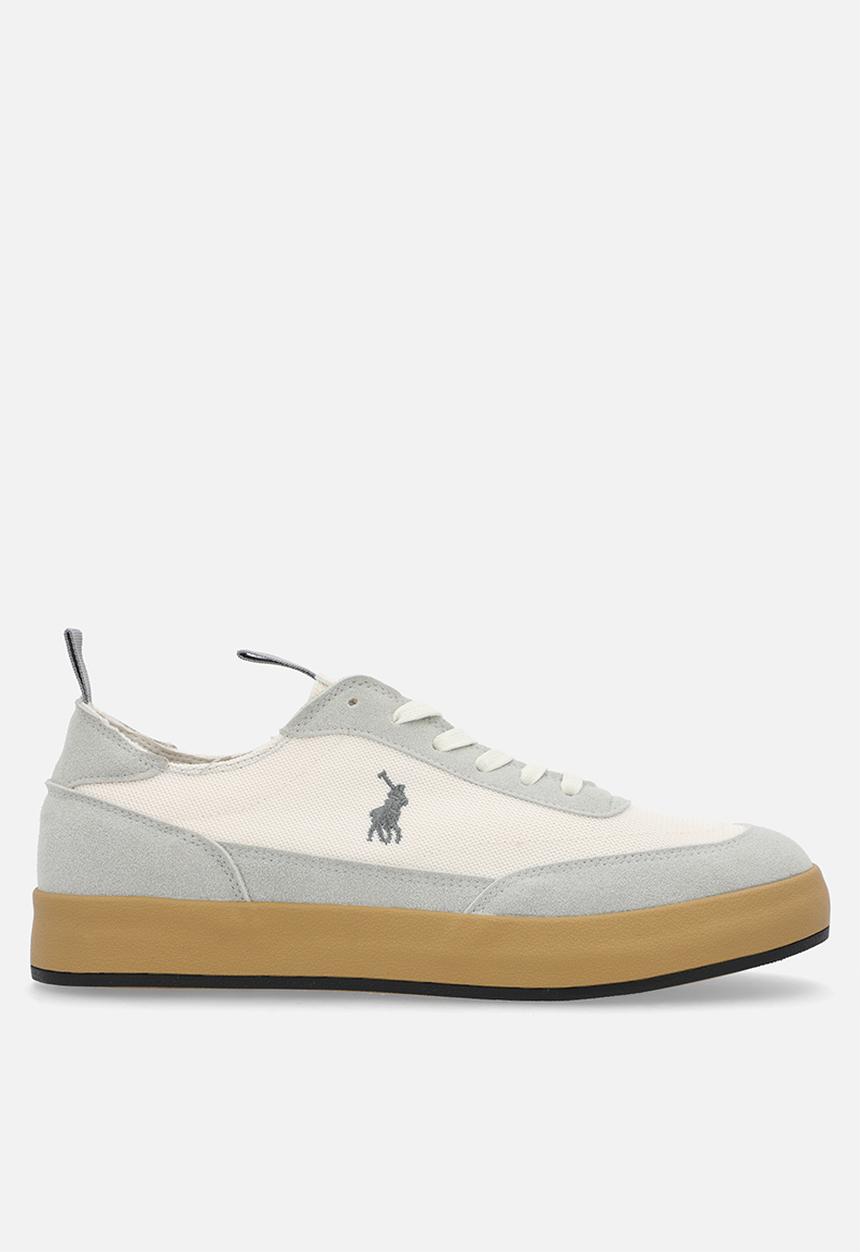 POLO - Textured court sneaker - off white