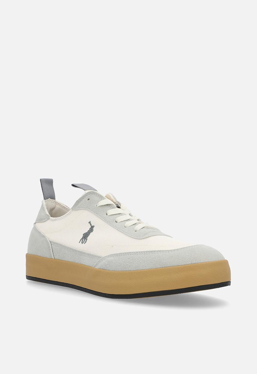 POLO - Textured court sneaker - off white