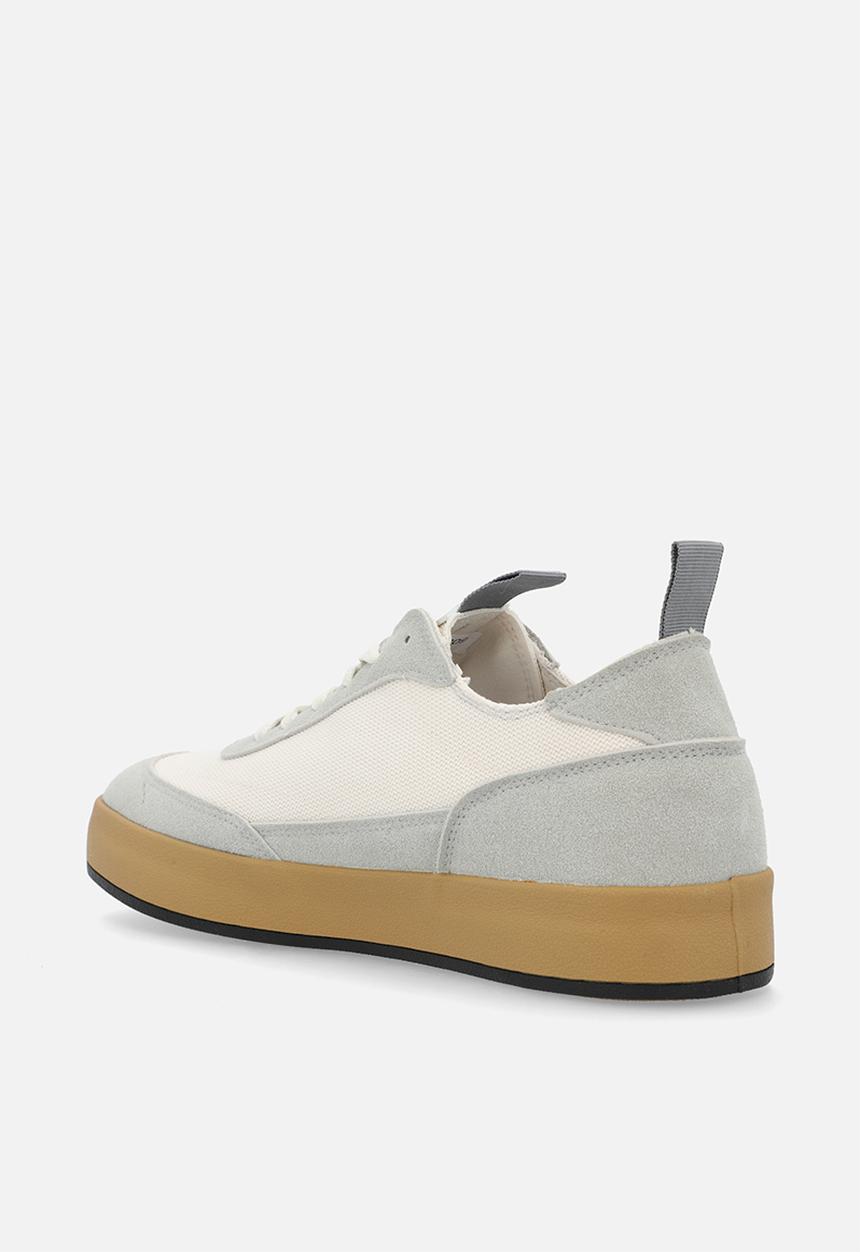 POLO - Textured court sneaker - off white