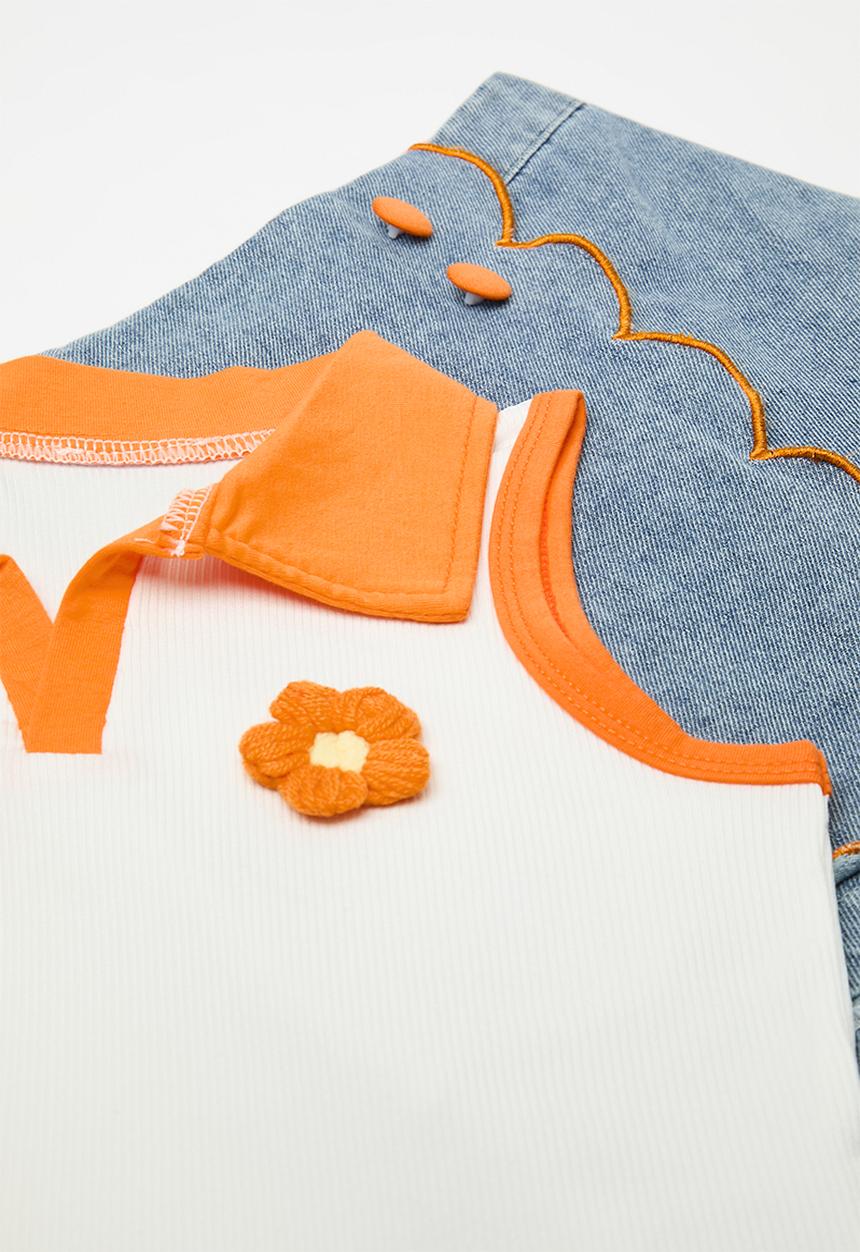 Pop Candy - Sleeveless golfer & skort set - multi