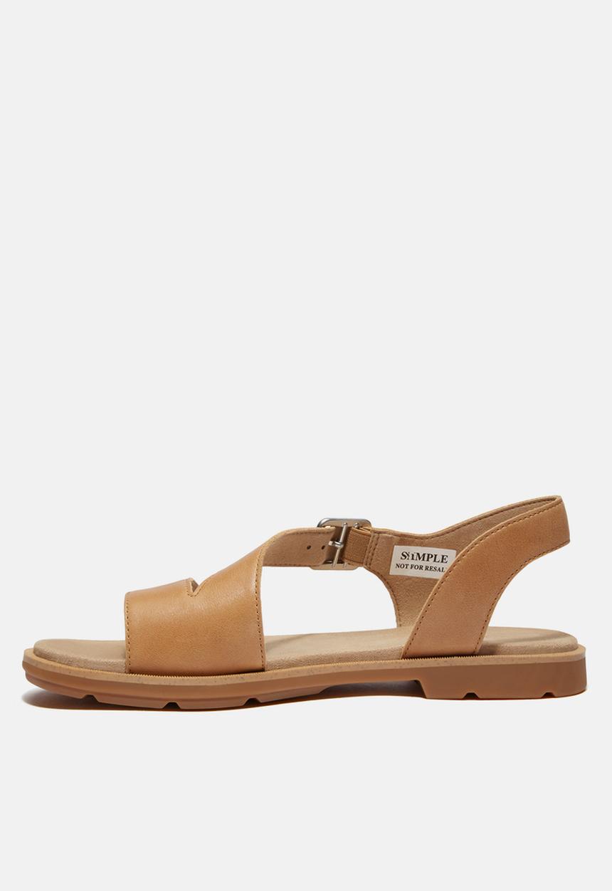 Timberland - Calista bay backstrap sandal - medium beige full grain