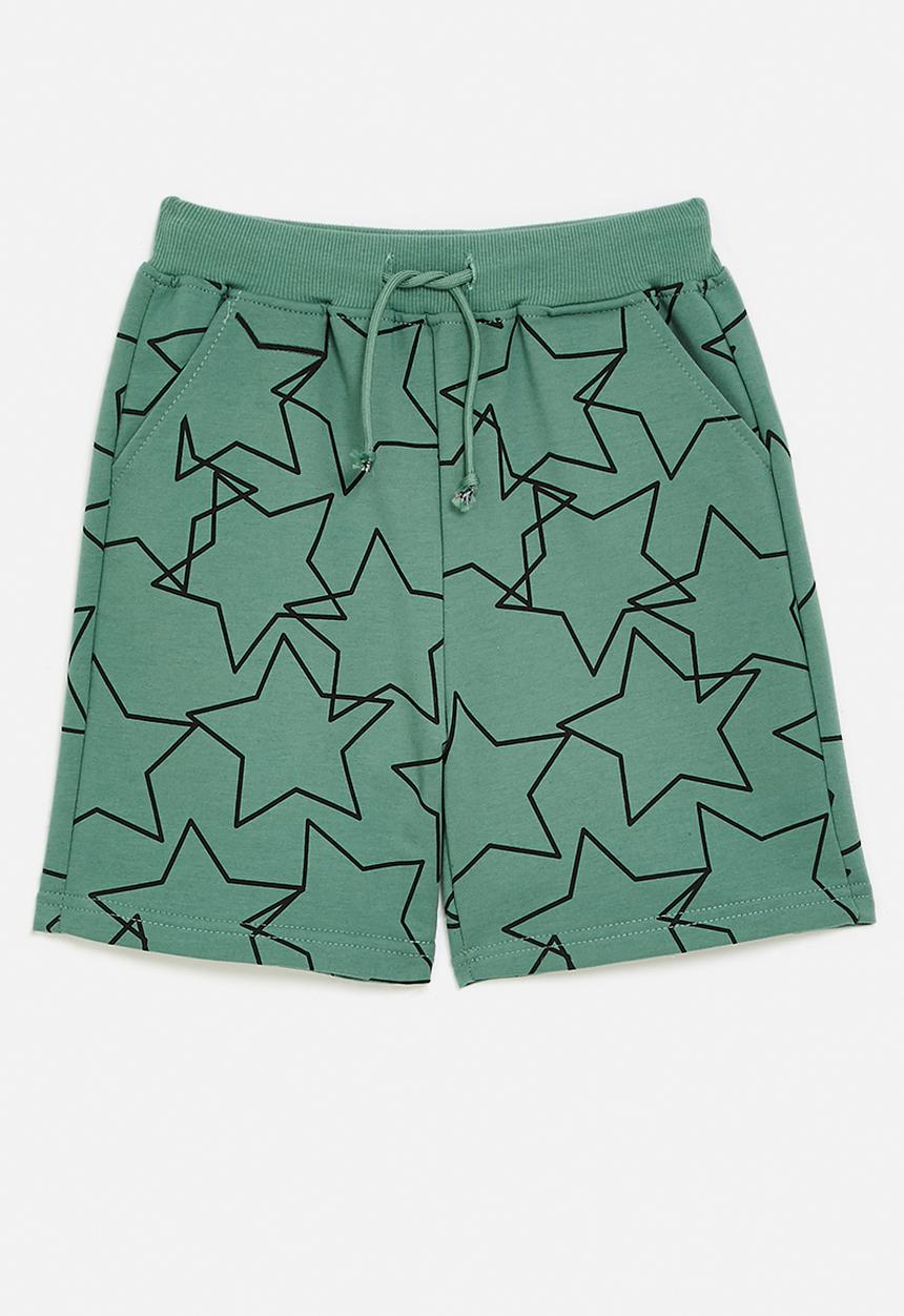 Pop Candy - Printed shorts - dk green