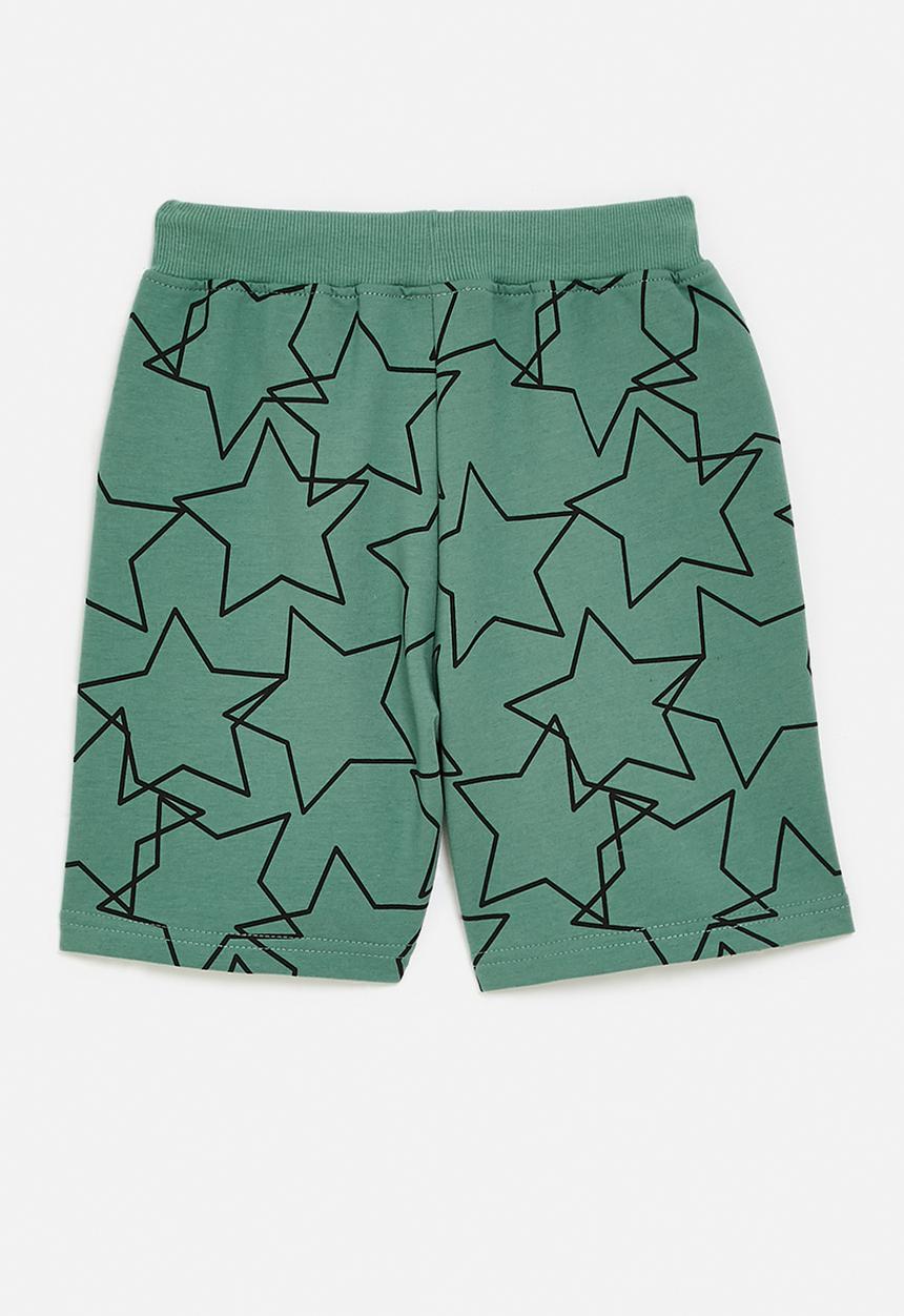 Pop Candy - Printed shorts - dk green