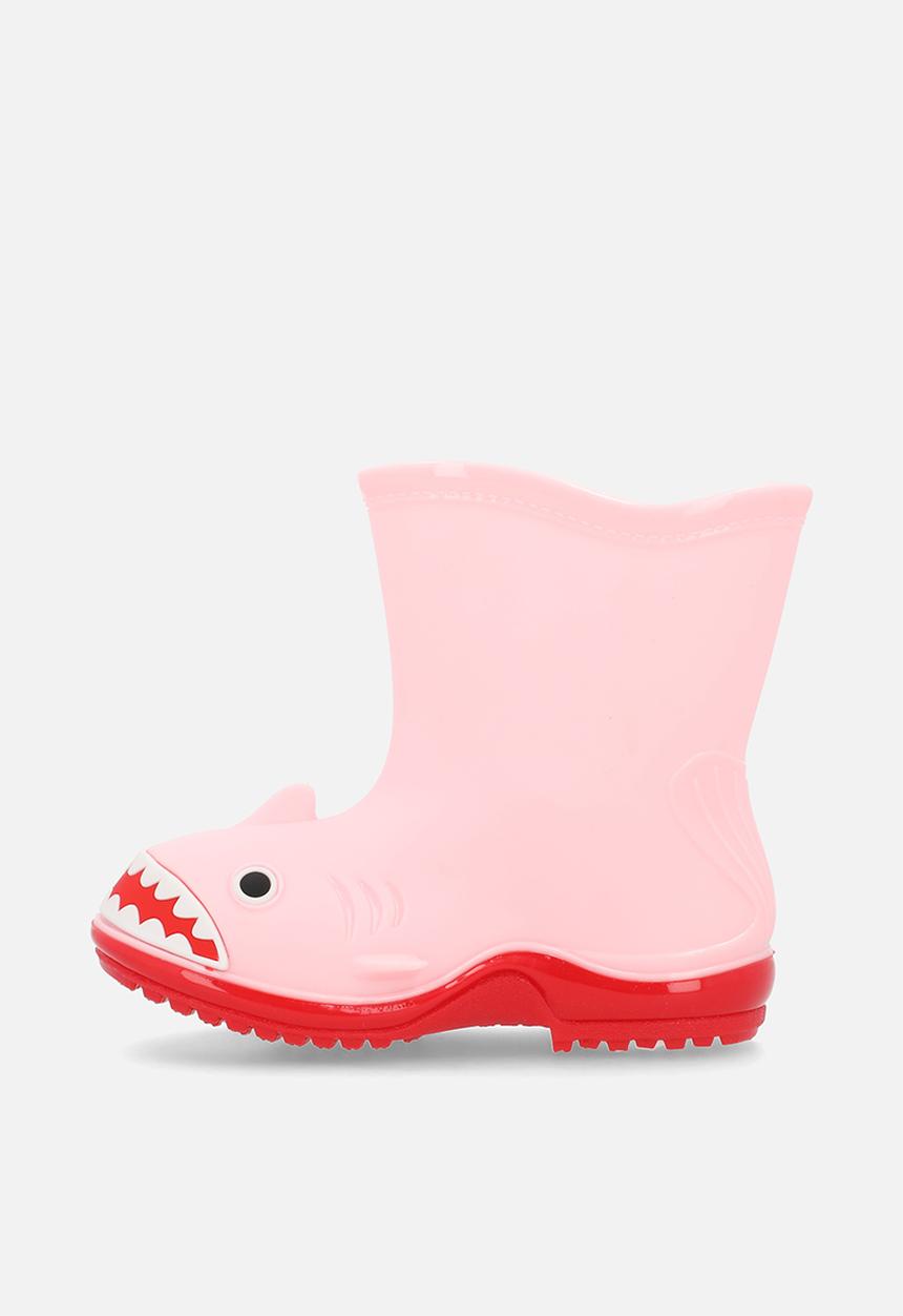 Pop Candy - Shark rain boots - pink/red