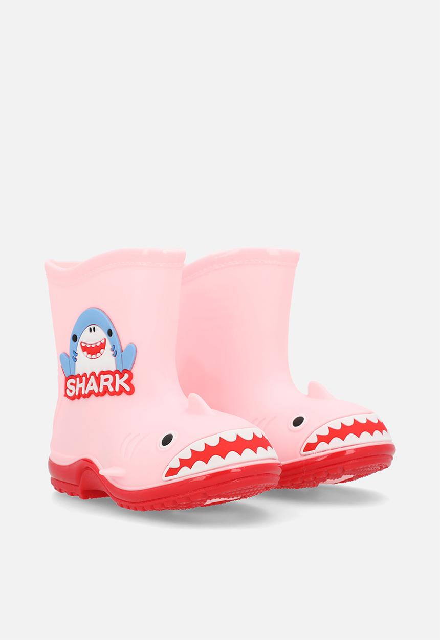 Pop Candy - Shark rain boots - pink/red