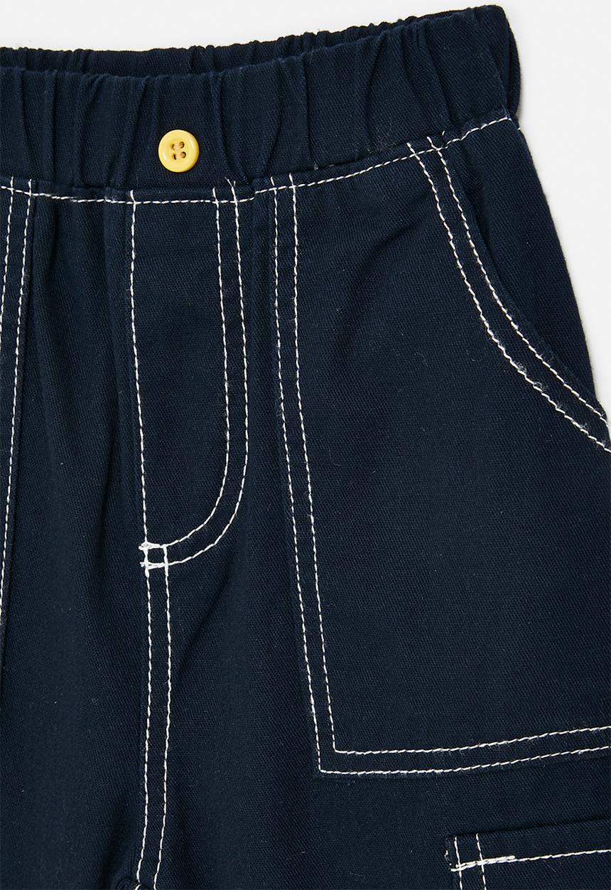 Pop Candy - Pocket detail shorts - navy