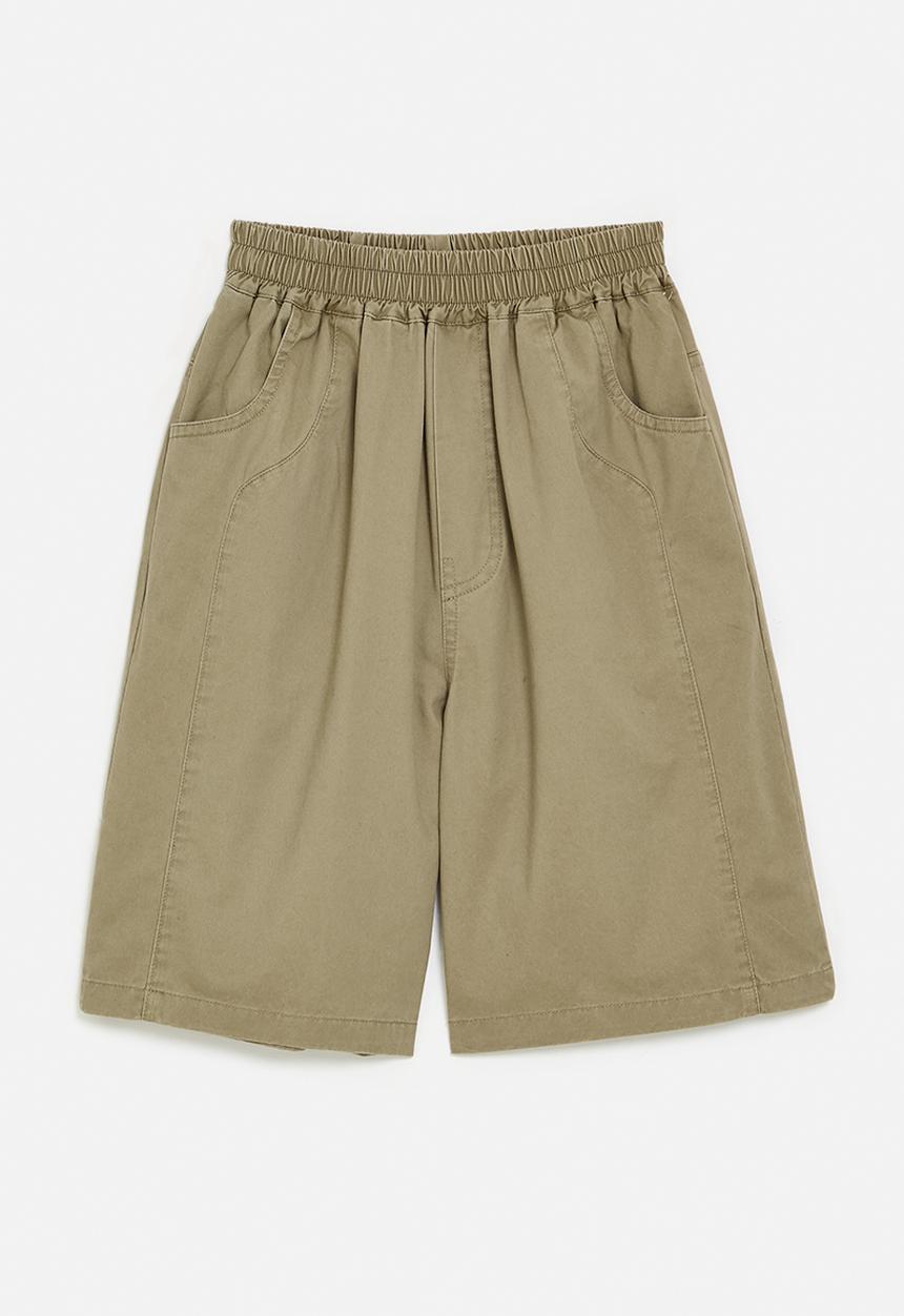 Pop Candy - Shorts with elasticated waist - khaki green