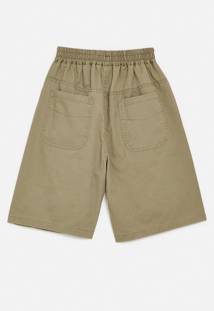 Pop Candy - Shorts with elasticated waist - khaki green