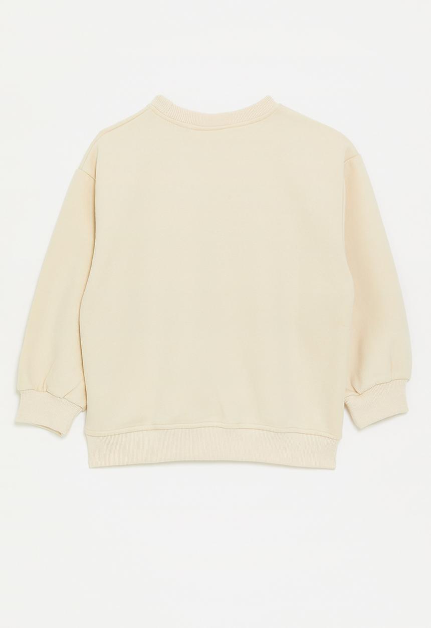 Pop Candy - Bow décor sweatshirt - neutral/brown gingham