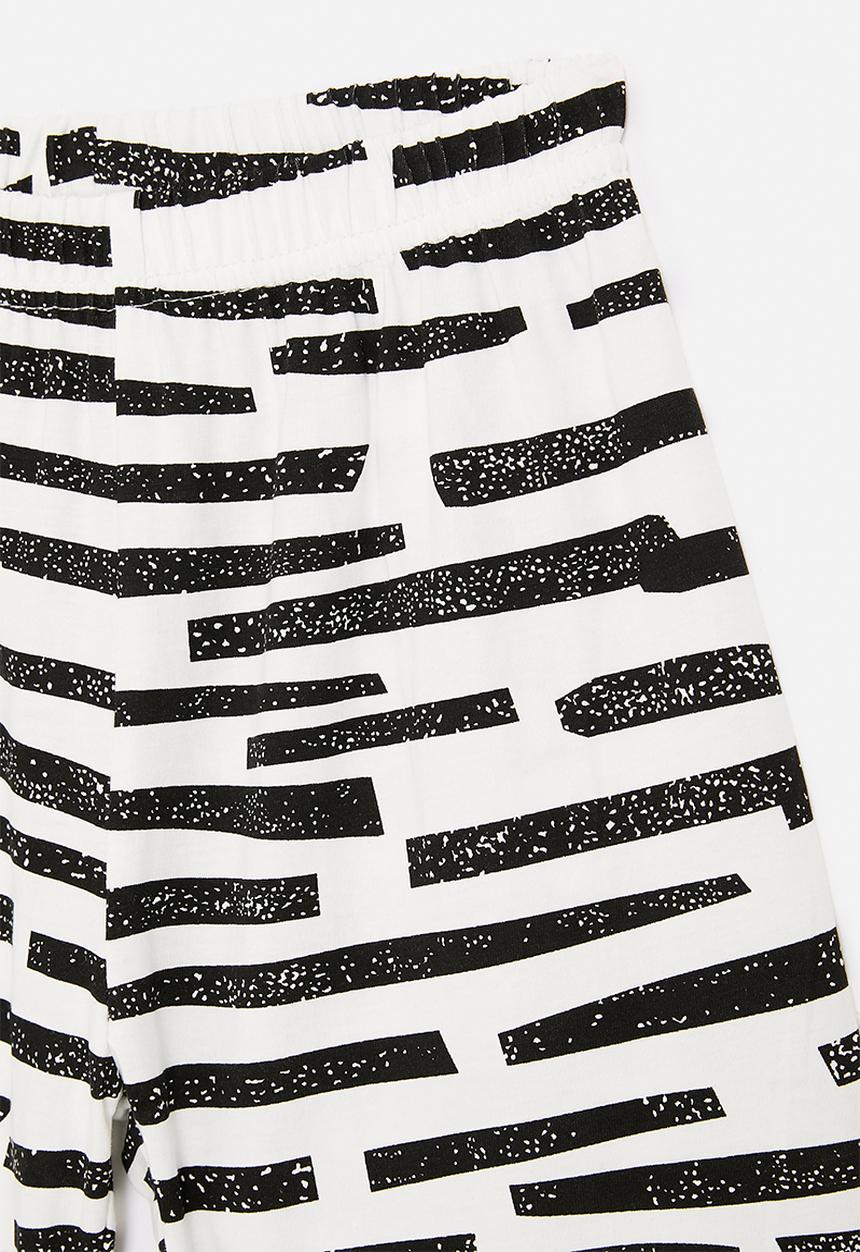 Pop Candy - Striped shorts - black & white