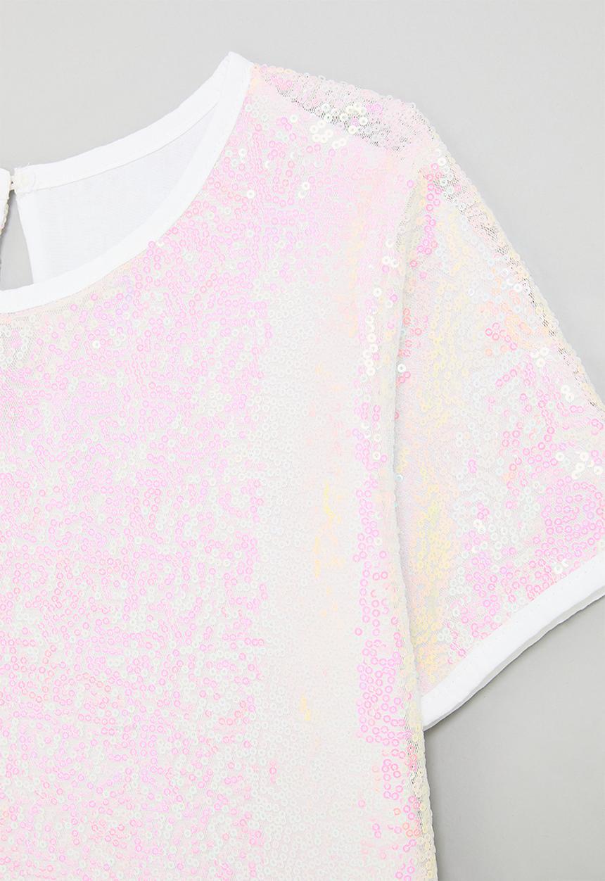 Pop Candy - Short sleeve occasion dress - multi ombre/lumo sequins