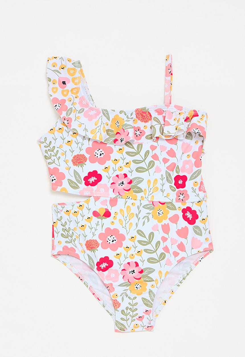 Pop Candy - Floral swumsuit - white multi