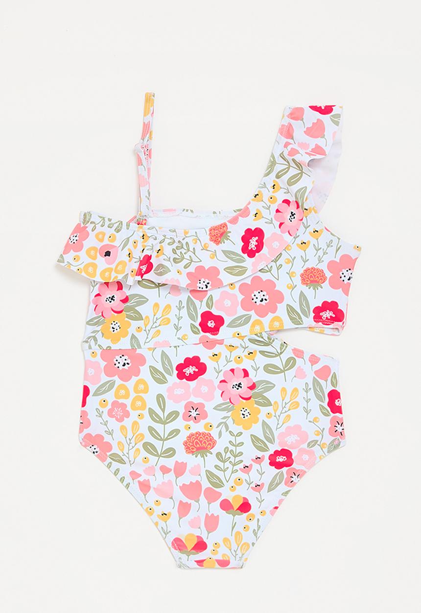 Pop Candy - Floral swumsuit - white multi