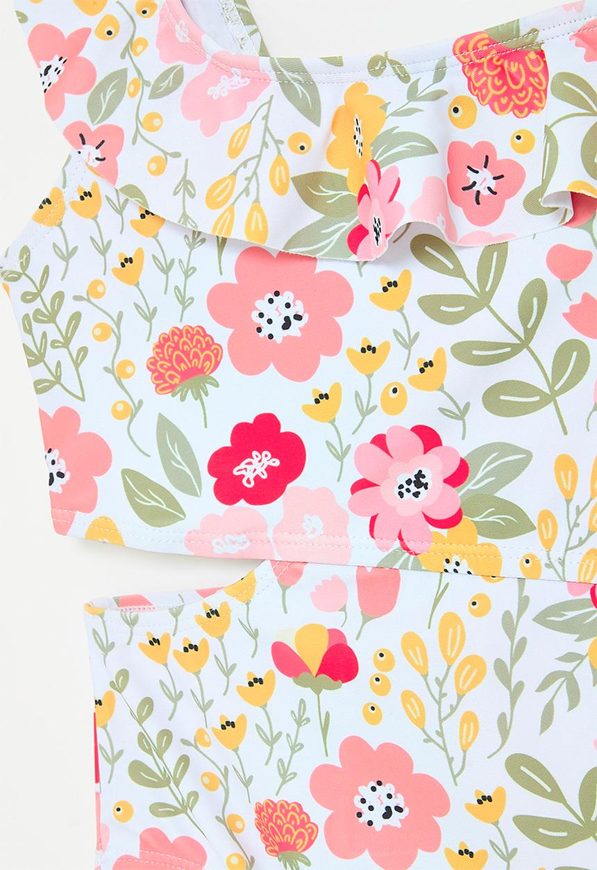 Pop Candy - Floral swumsuit - white multi
