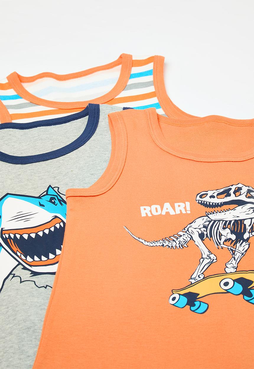 Pop Candy - 3 pack vests - multi/shark/scooter dino