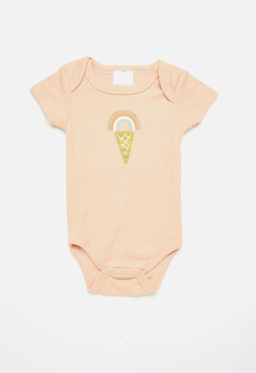 Pop Candy - Tee & dungaree dress with headband - multi
