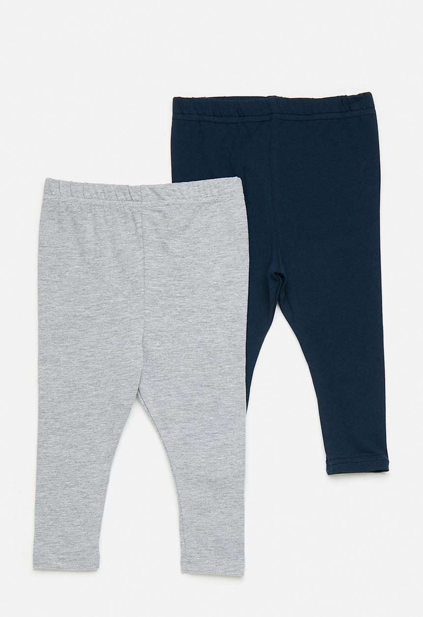 Pop Candy - 2 Pack tights - navy/grey