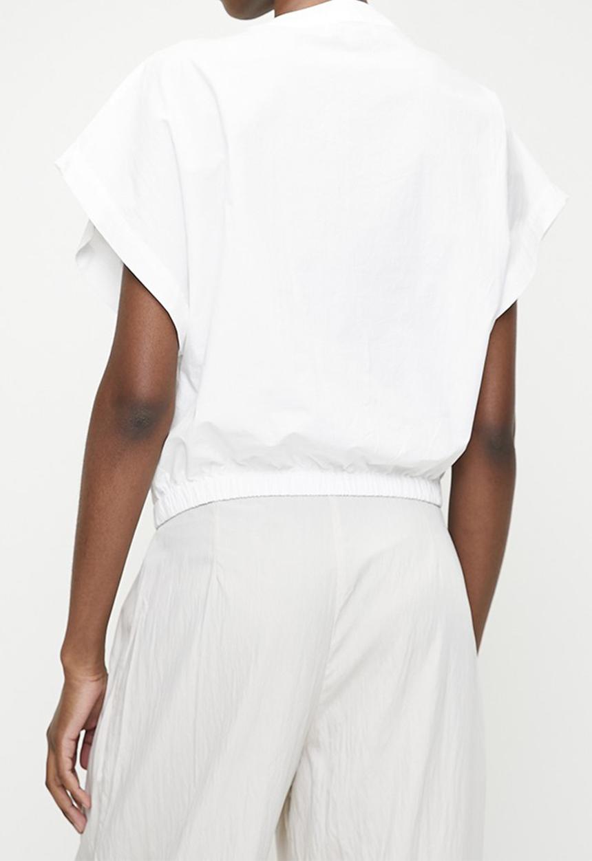 Superbalist - Grown on short sleeve notch neck shirt - white