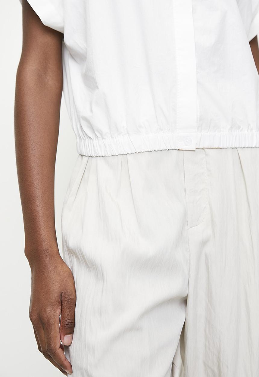 Superbalist - Grown on short sleeve notch neck shirt - white