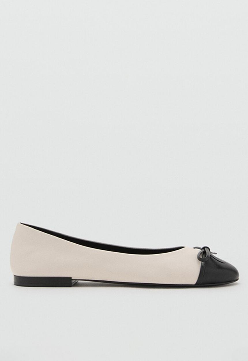 MANGO - Fiona leather pump - white