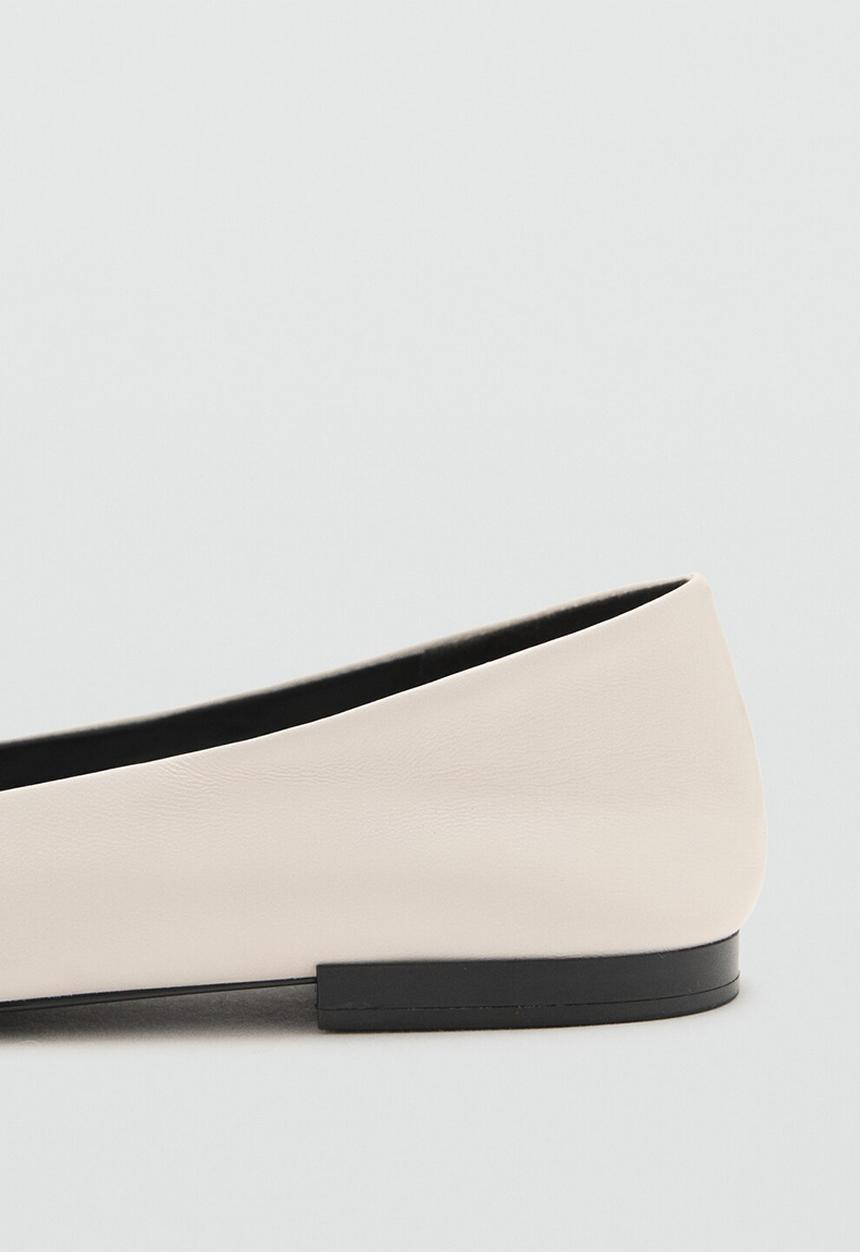 MANGO - Fiona leather pump - white