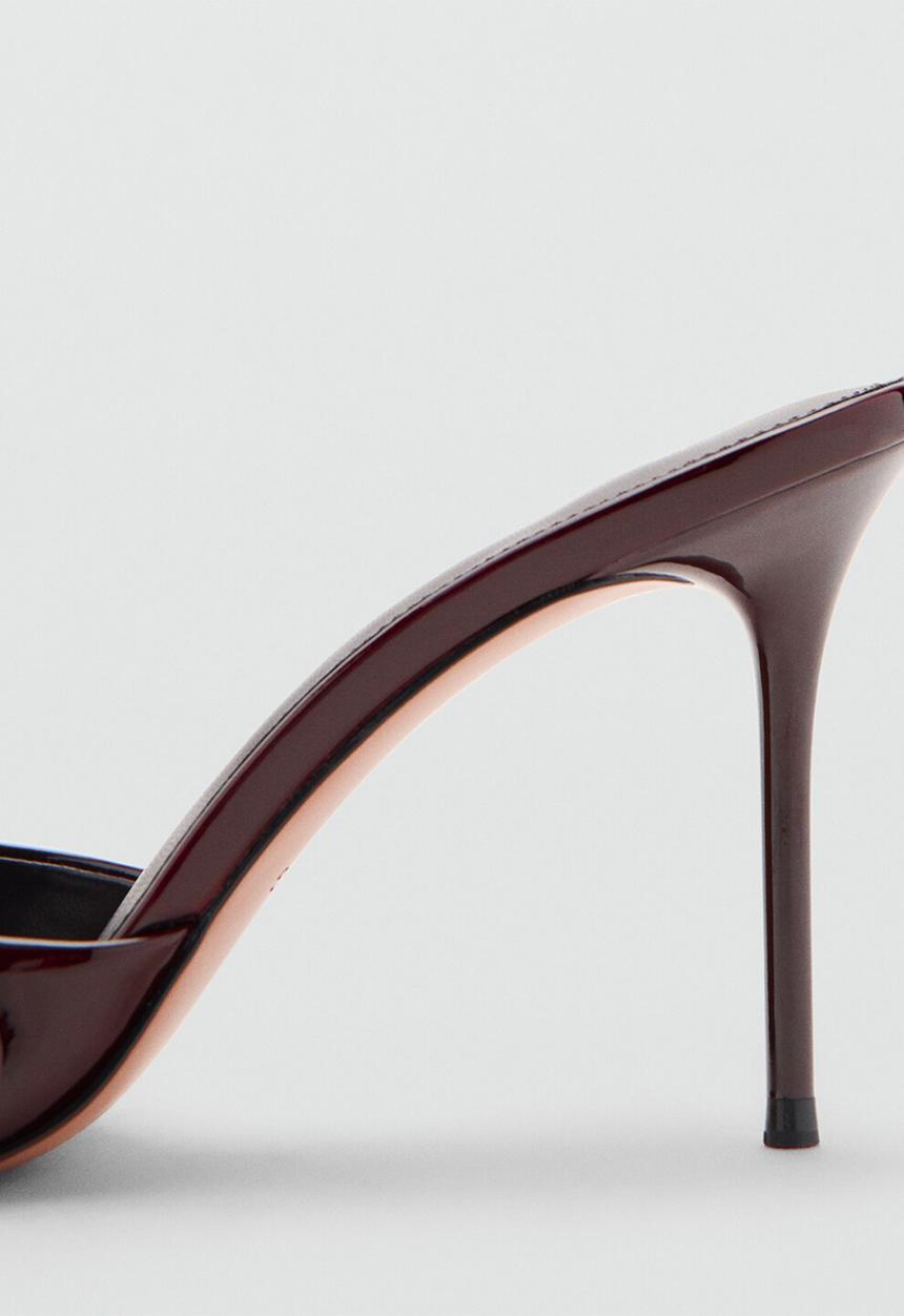 MANGO - Flora heel - dark brown