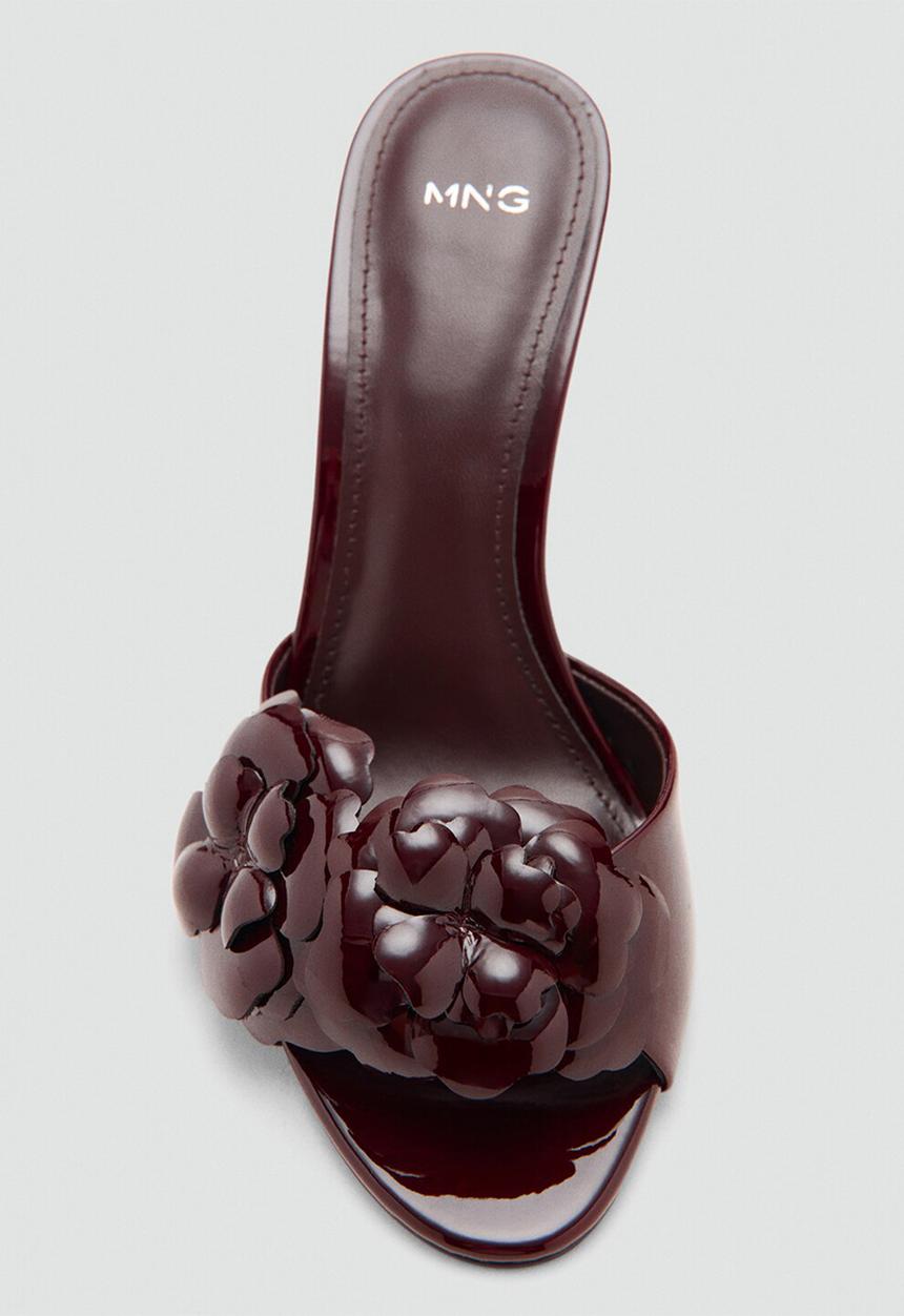 MANGO - Flora heel - dark brown