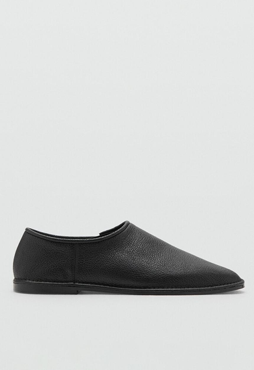 MANGO - Piso leather pump - black