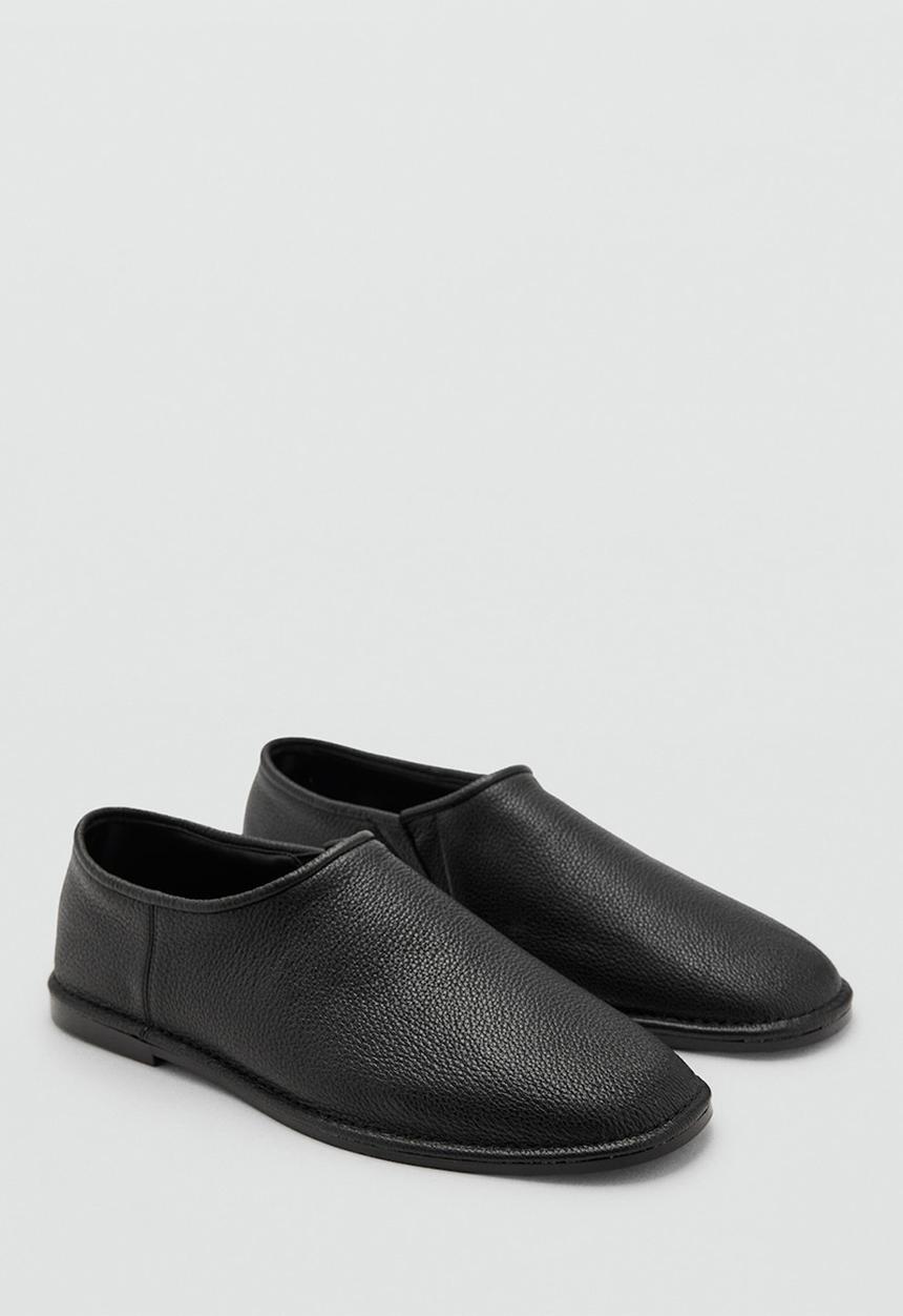 MANGO - Piso leather pump - black