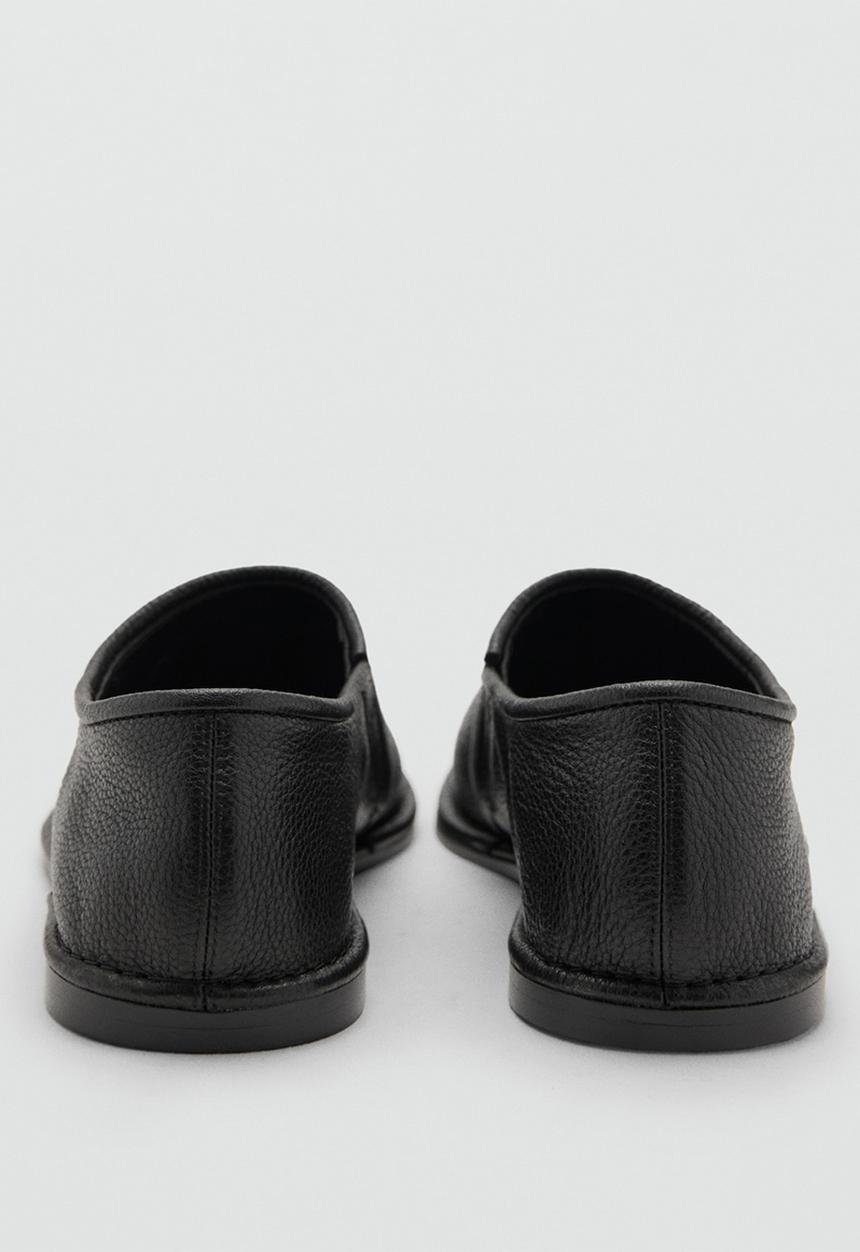 MANGO - Piso leather pump - black