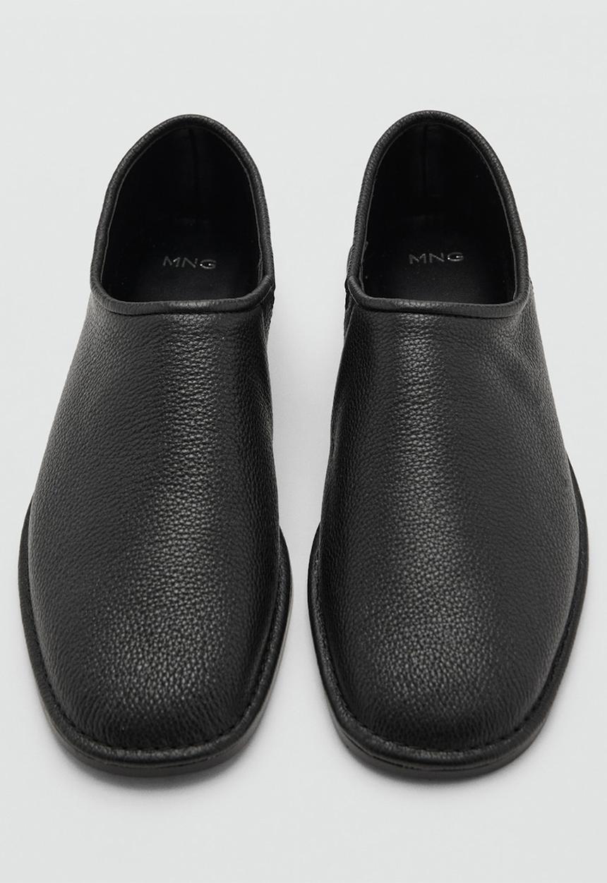 MANGO - Piso leather pump - black