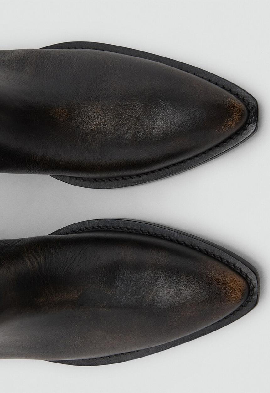 MANGO - Kami leather boot - brown