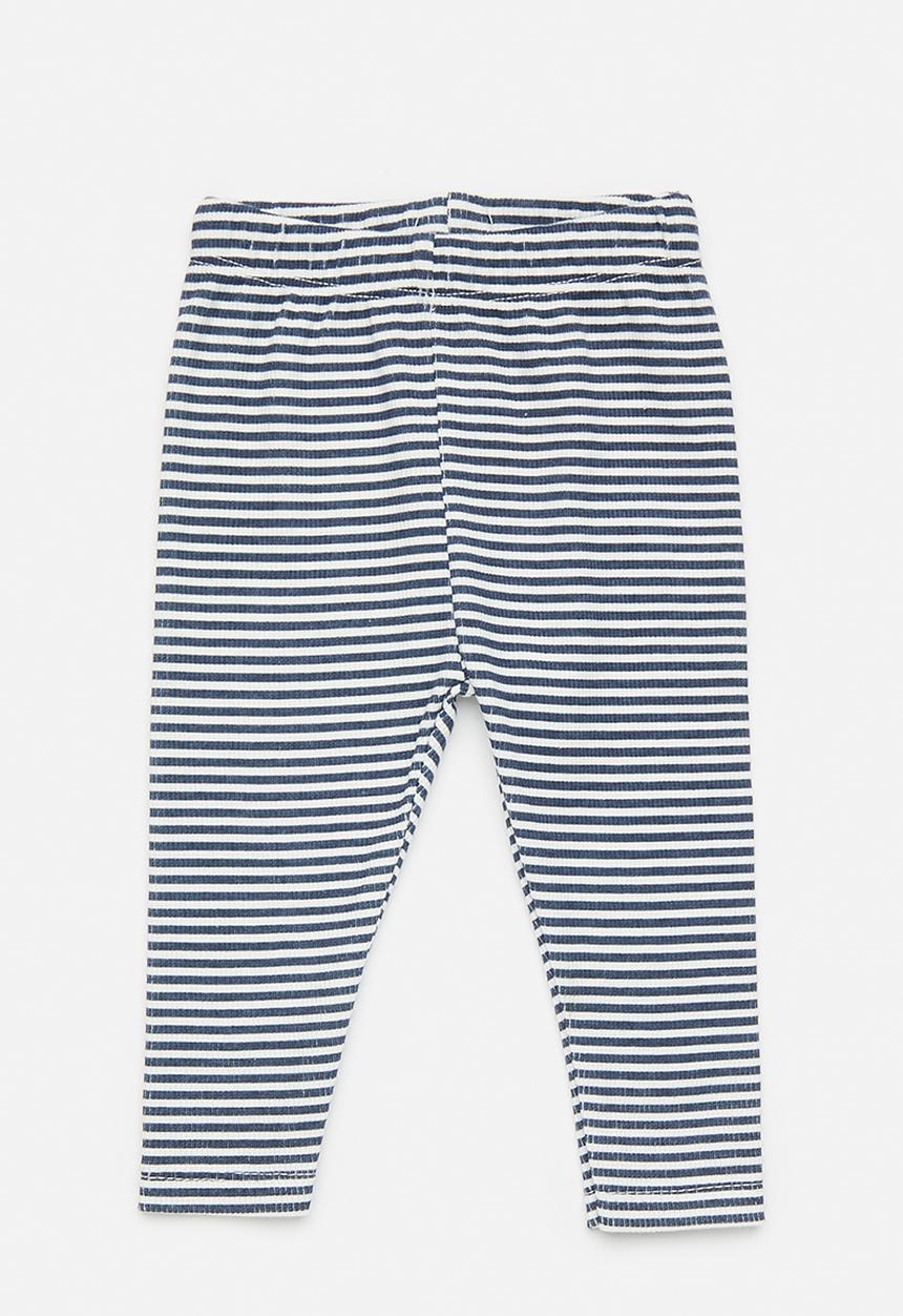 Pop Candy - Leggings - navy stripe