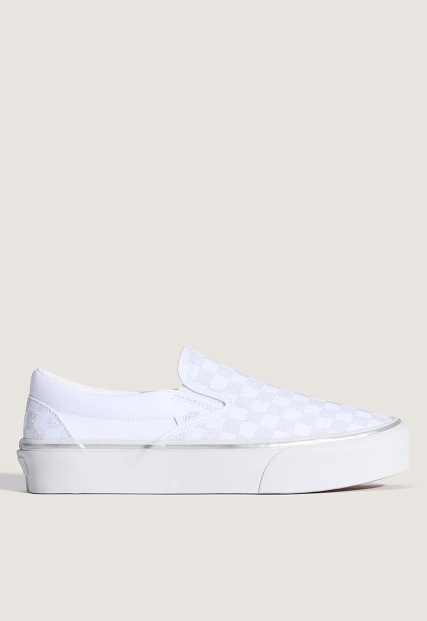 Vans - White - SLV - METALLIC CHECKRBRD SILVER