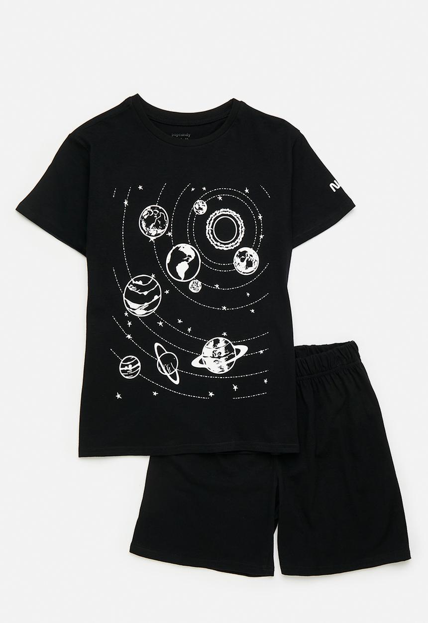 Pop Candy - Nasa pj set - black