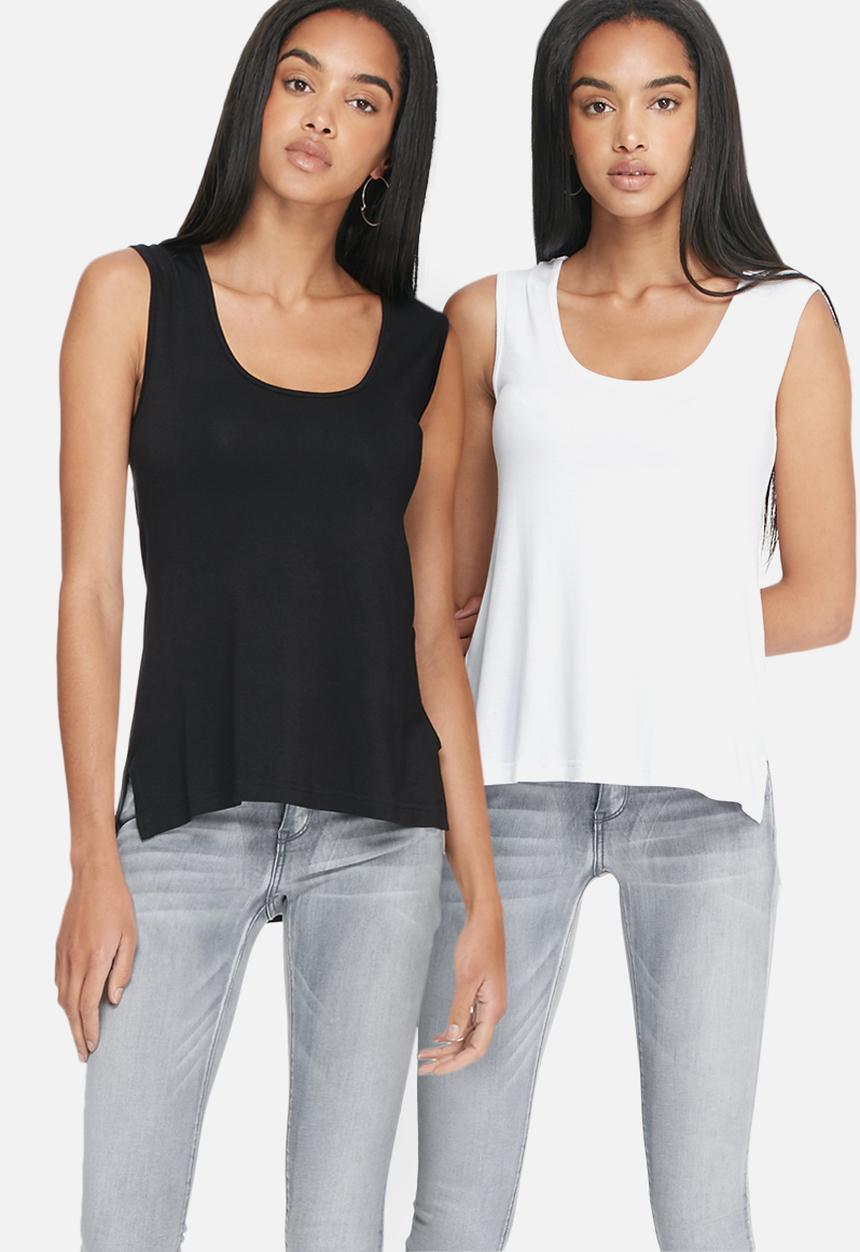 dailyfriday - Dipped back vest-2 pack