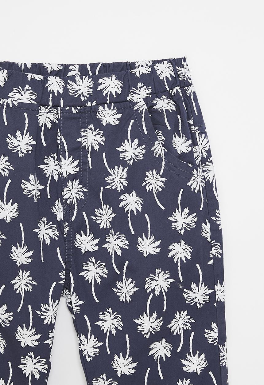 Pop Candy - Printed pants - light navy/white