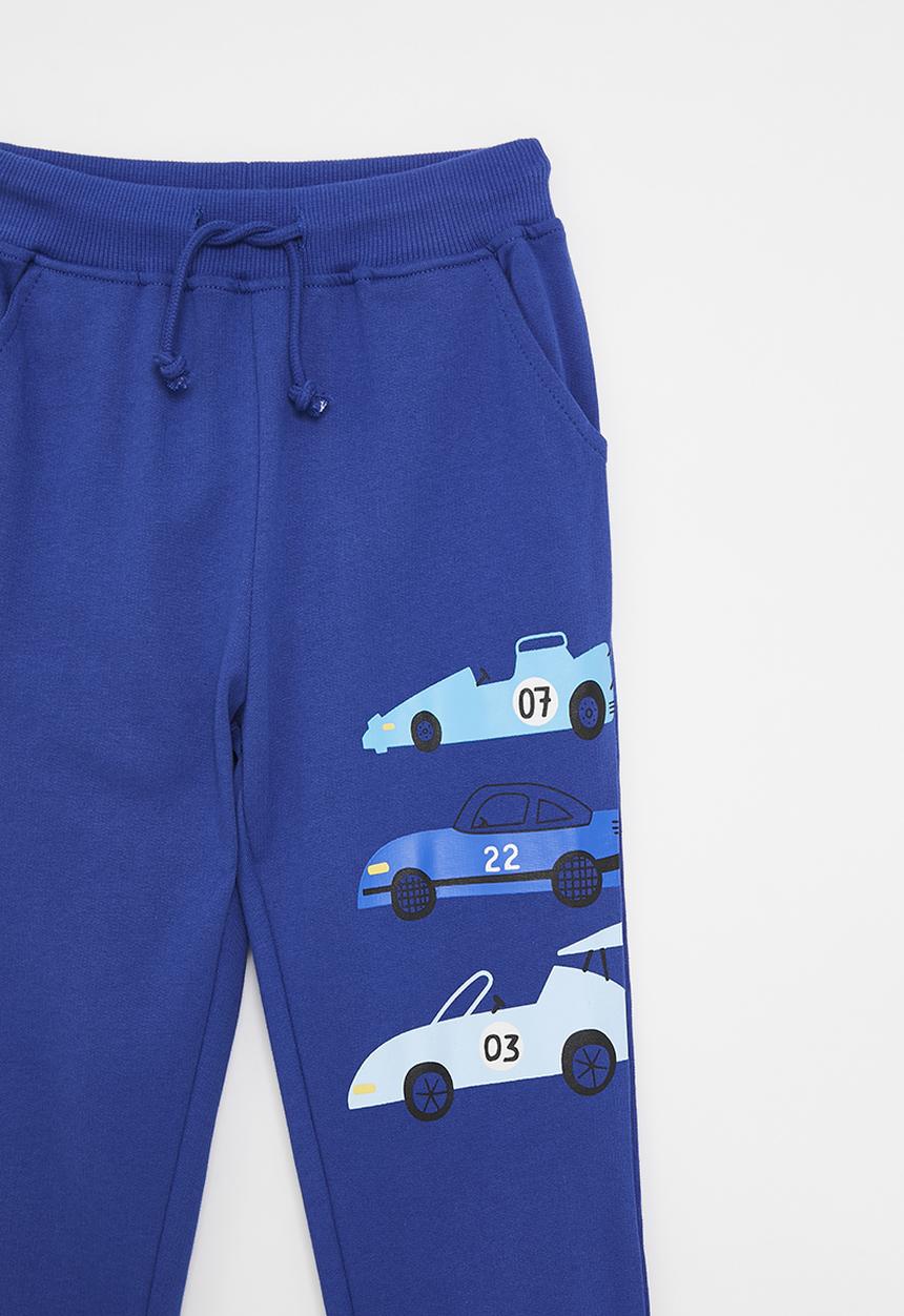 Pop Candy - Printed jogger - royal blue/cars