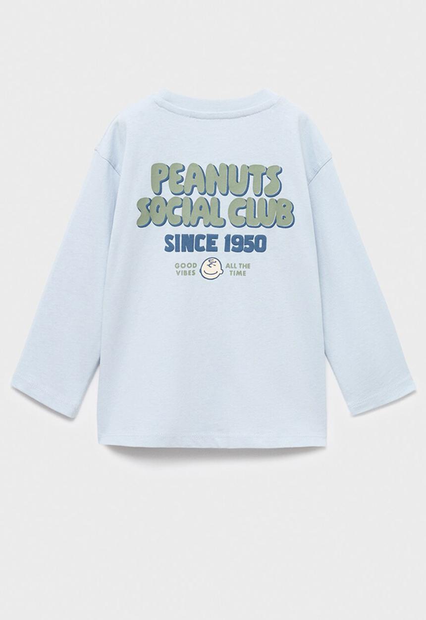 MANGO - T-shirt snsocial - light pastel blue