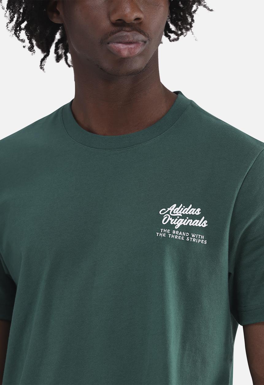 adidas Originals - Diner Text Graphic Tee - College Green