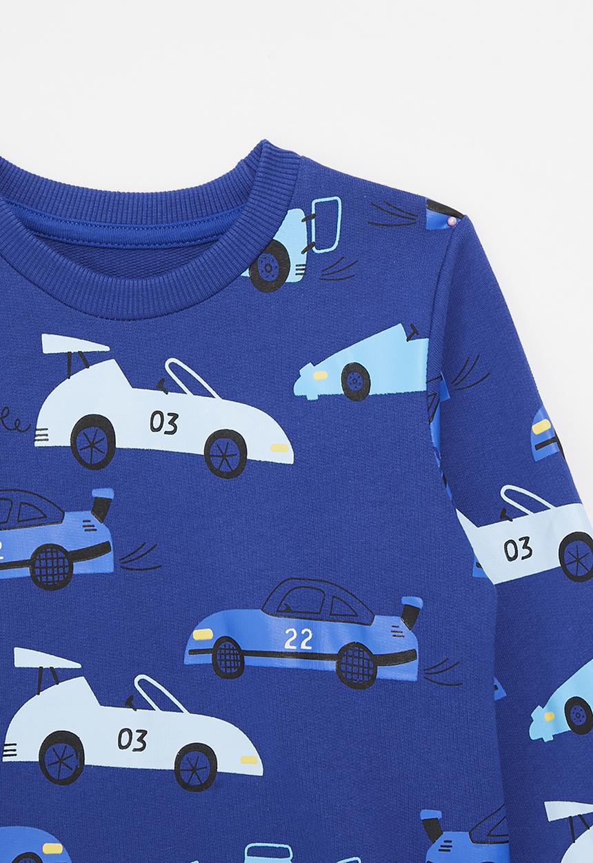 Pop Candy - Printed sweatshirt - navy/cars