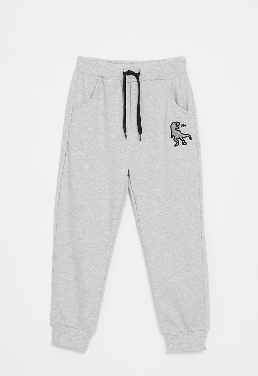 Pop Candy - Embroidered graphic joggers - grey