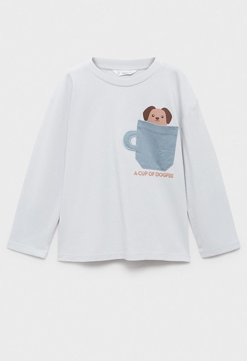MANGO - T-shirt anicup - light pastel blue