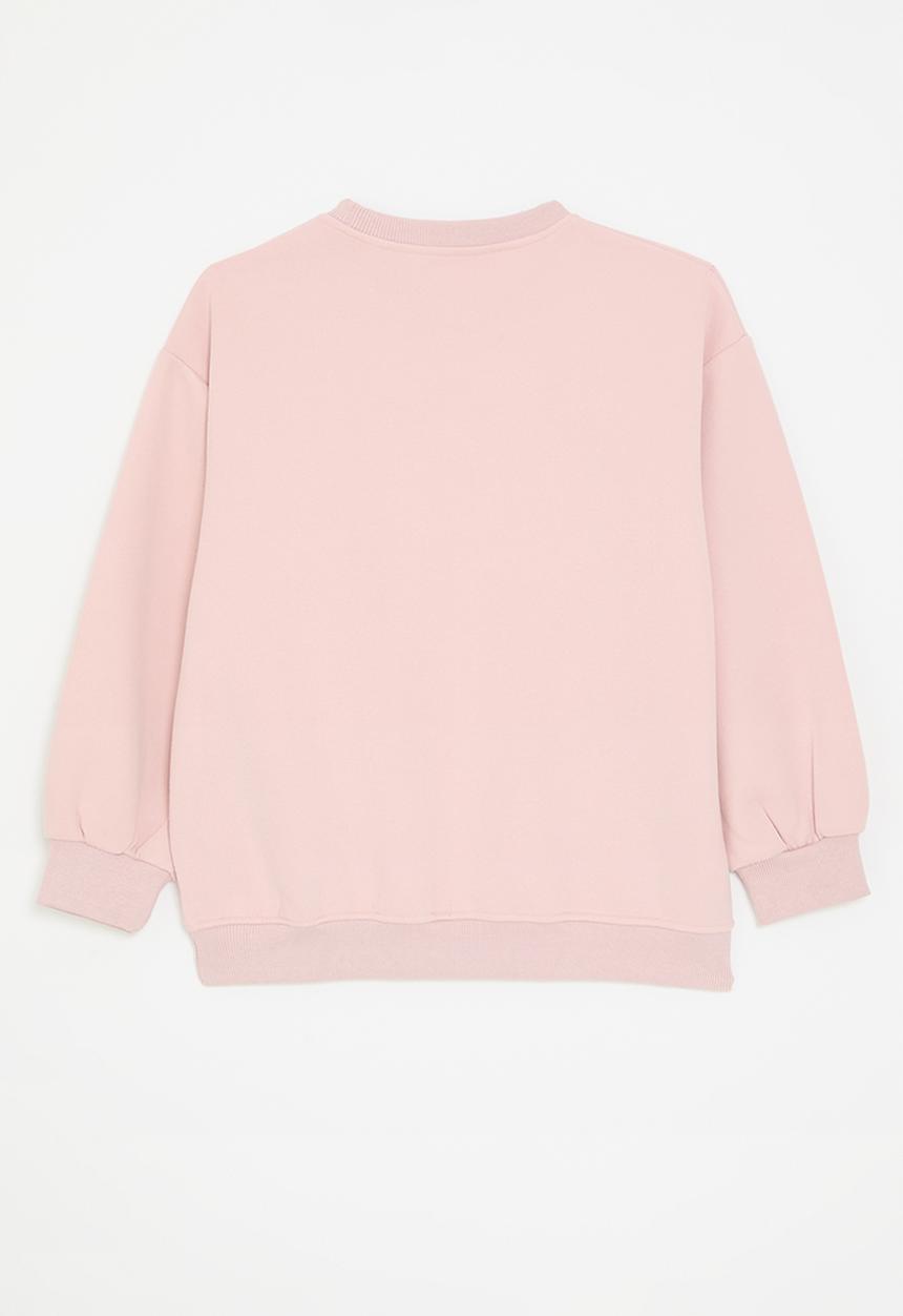 Pop Candy - Bow décor sweat top - pink