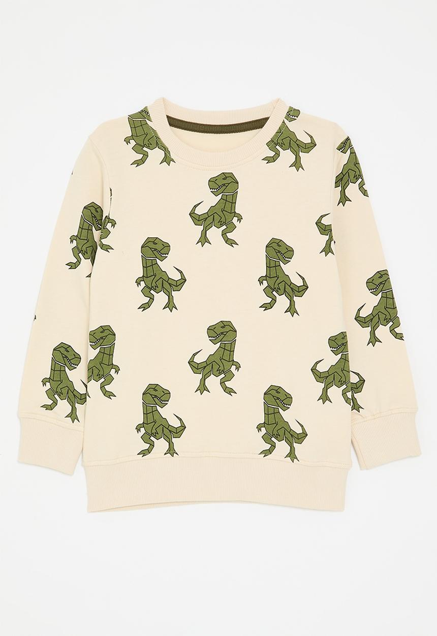 Pop Candy - Printed sweatshirt - cream/dinos